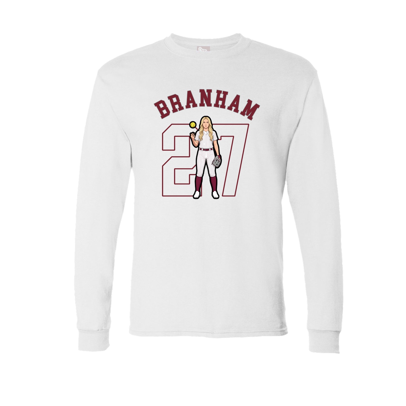 Long Sleeve Tee — Shirsey Arch in White
