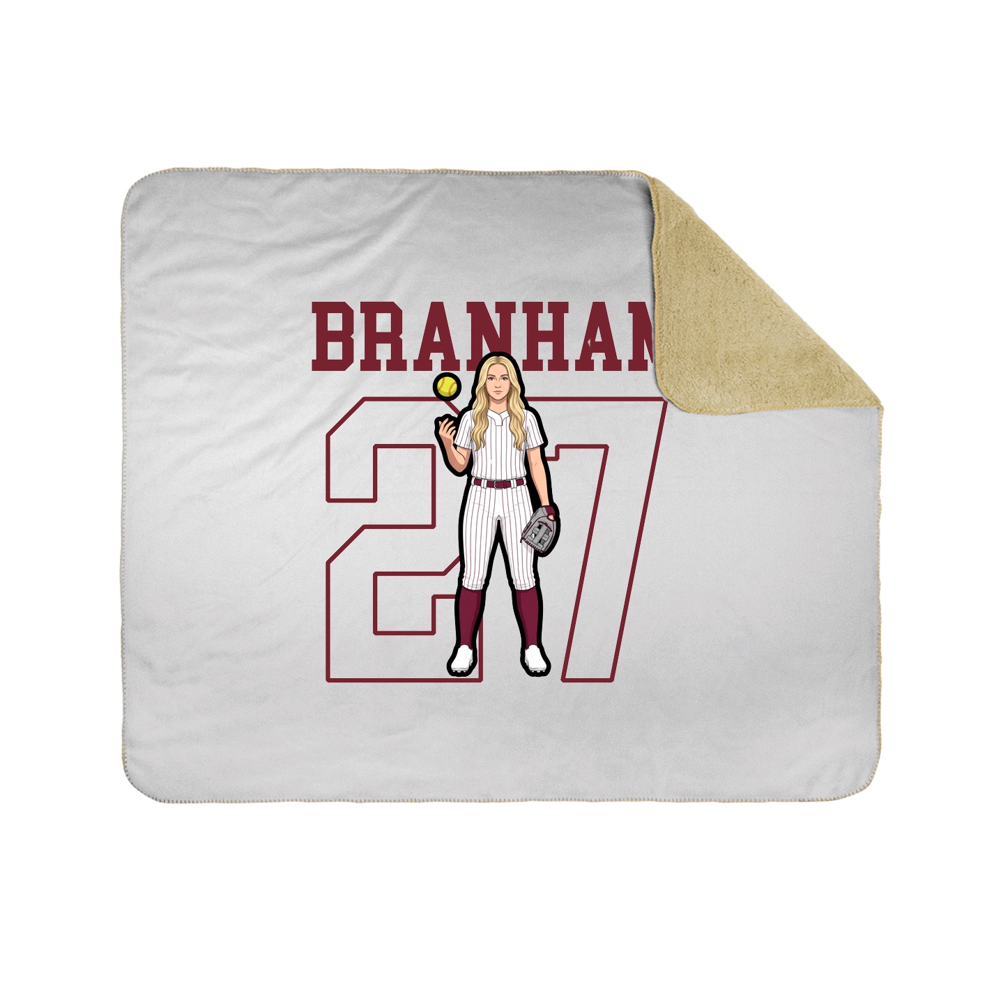 Throw Blanket — Shirsey in White