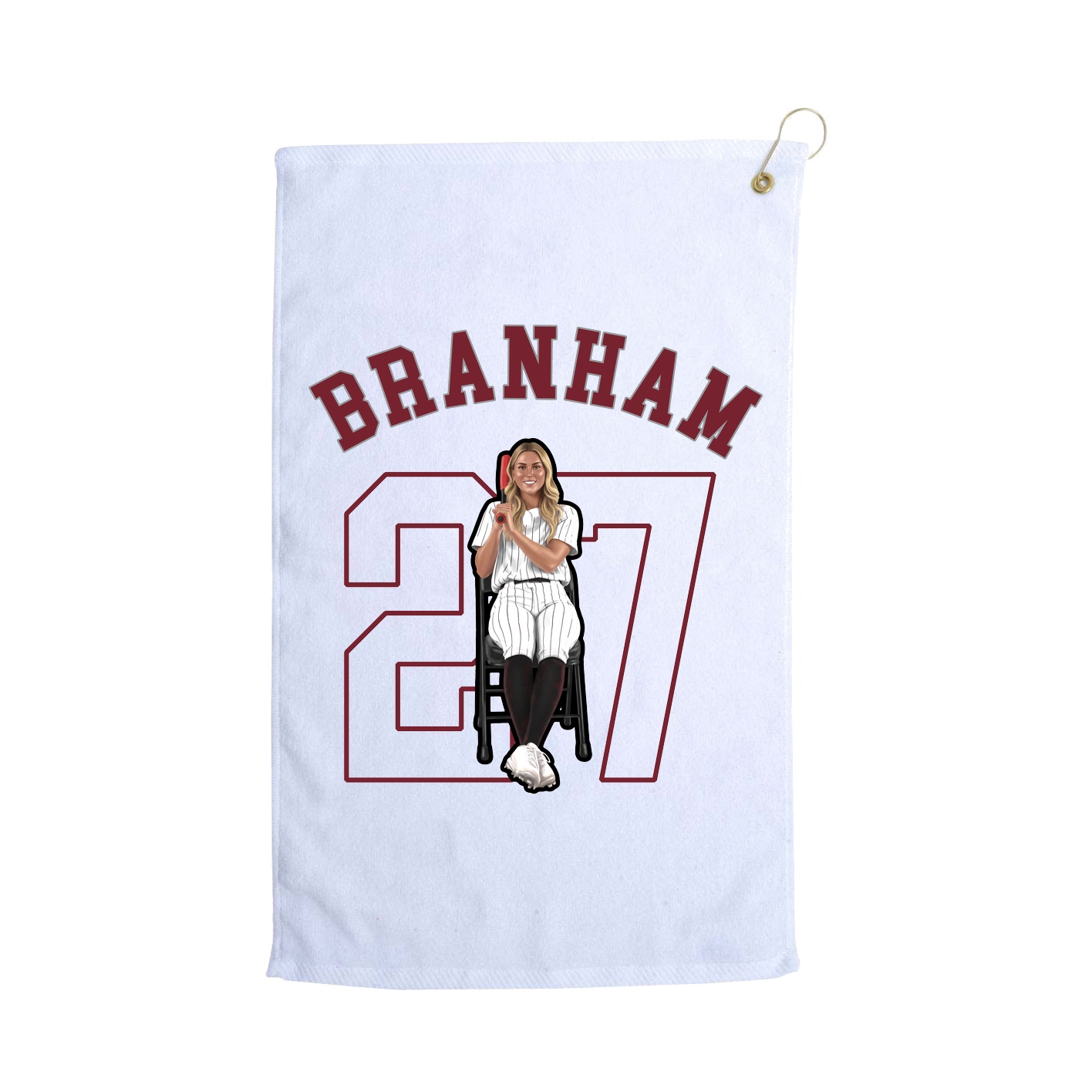 Golf Towel — Shirsey Arch in White