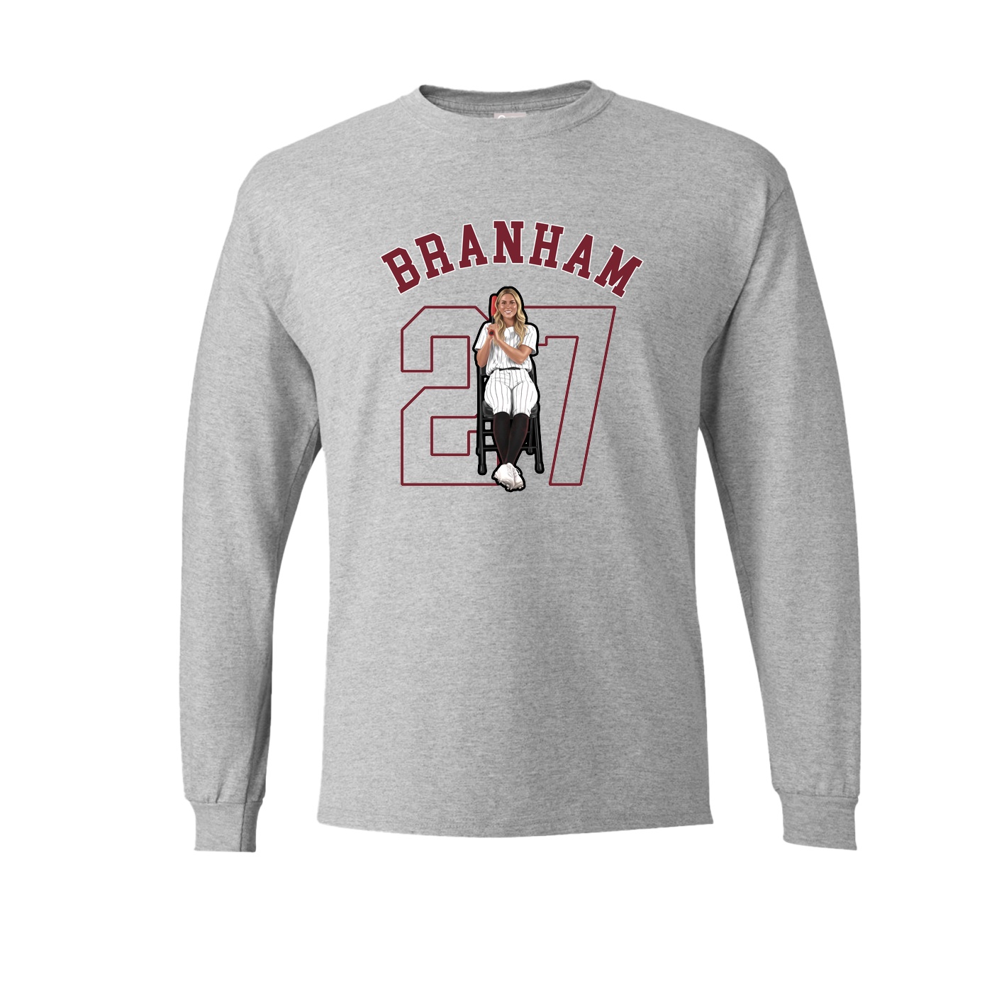 Long Sleeve Tee — Shirsey Arch in Grey