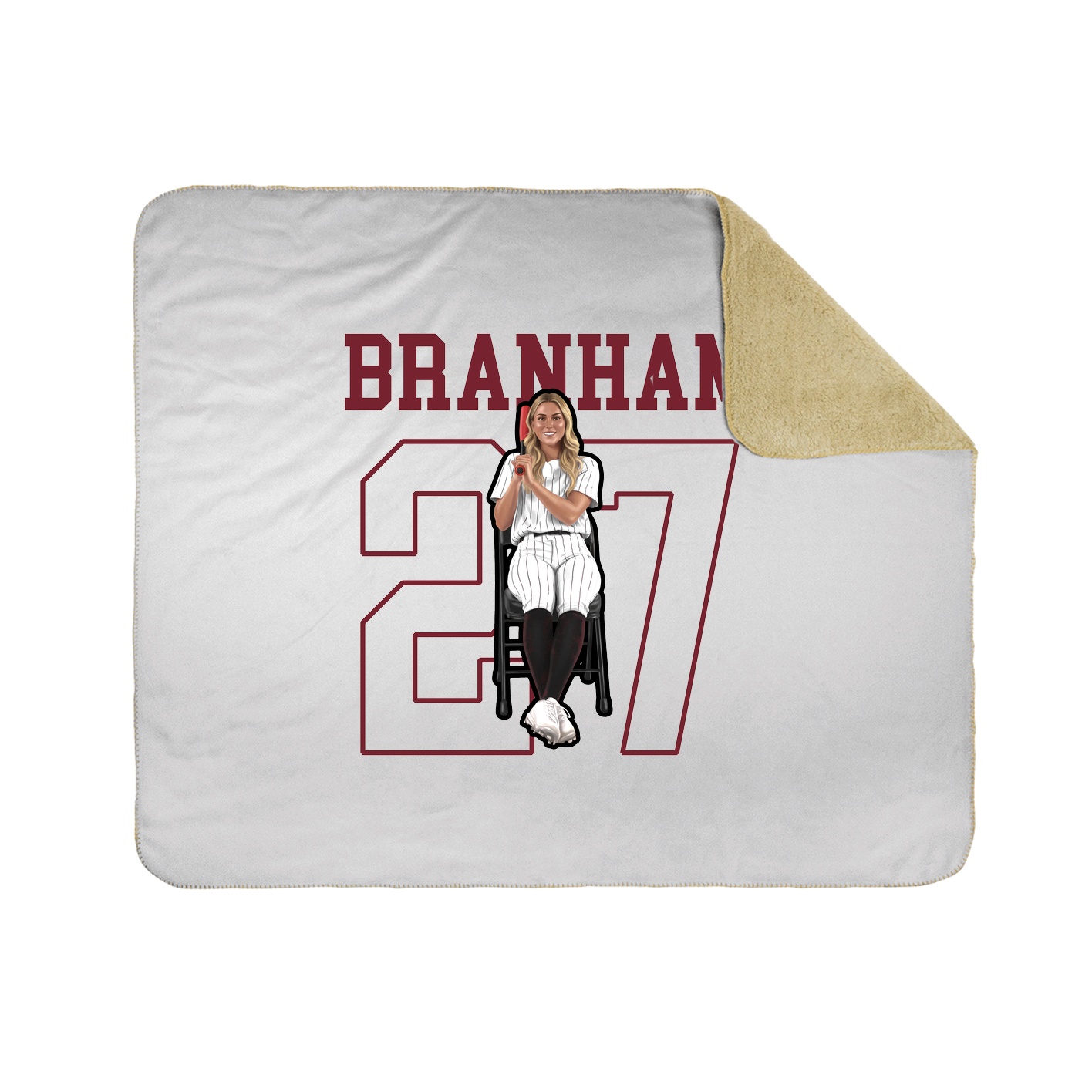 50x60 Sherpa Lined Throw Blanket