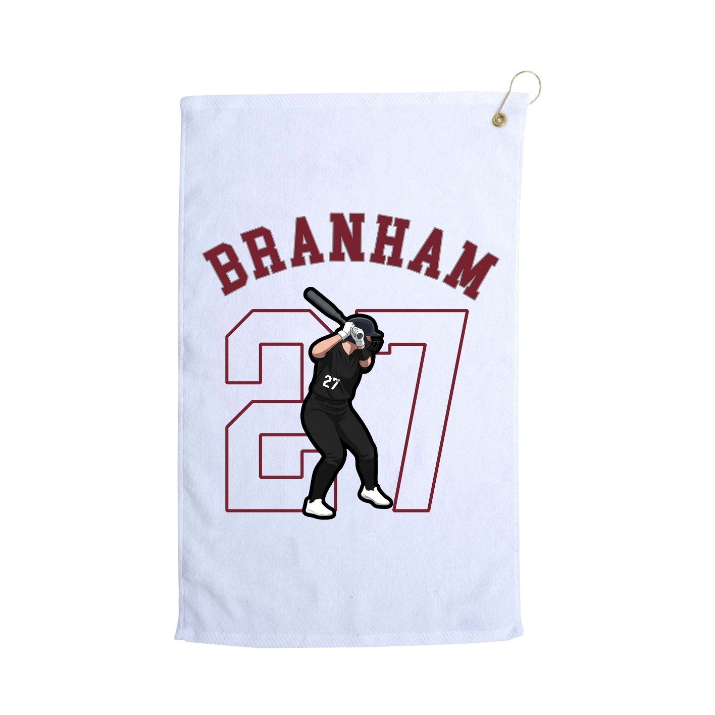 Golf Towel — Shirsey Arch in White