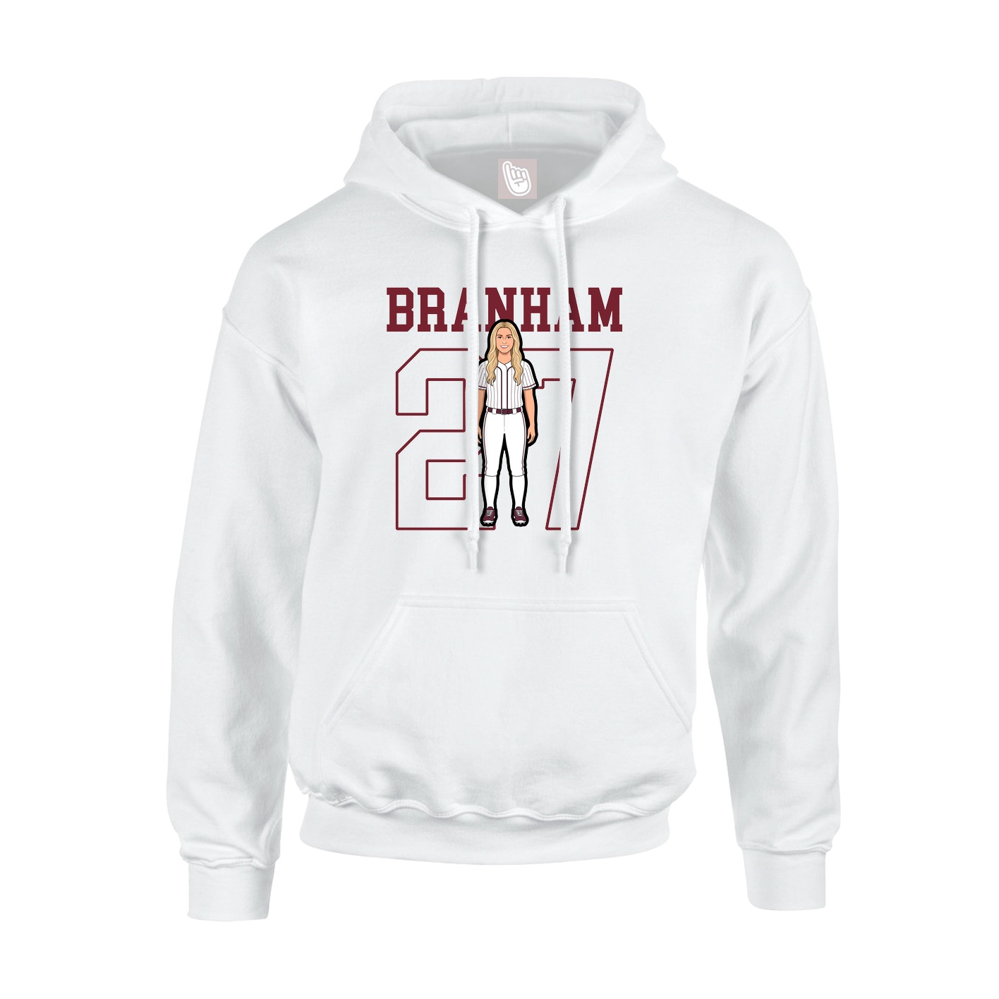 Hoodie — Shirsey in White