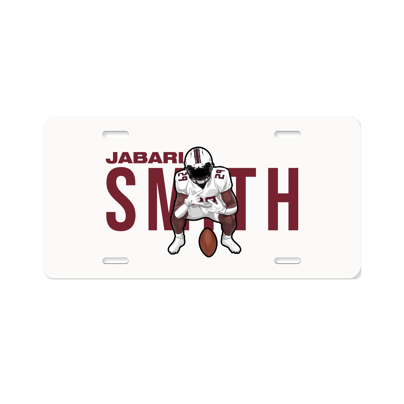 License Plate — Player Name in Classic