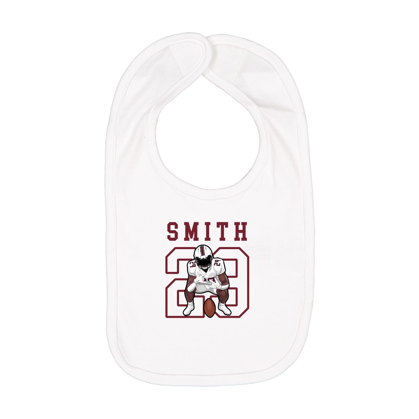 Infant Bib — Shirsey in White