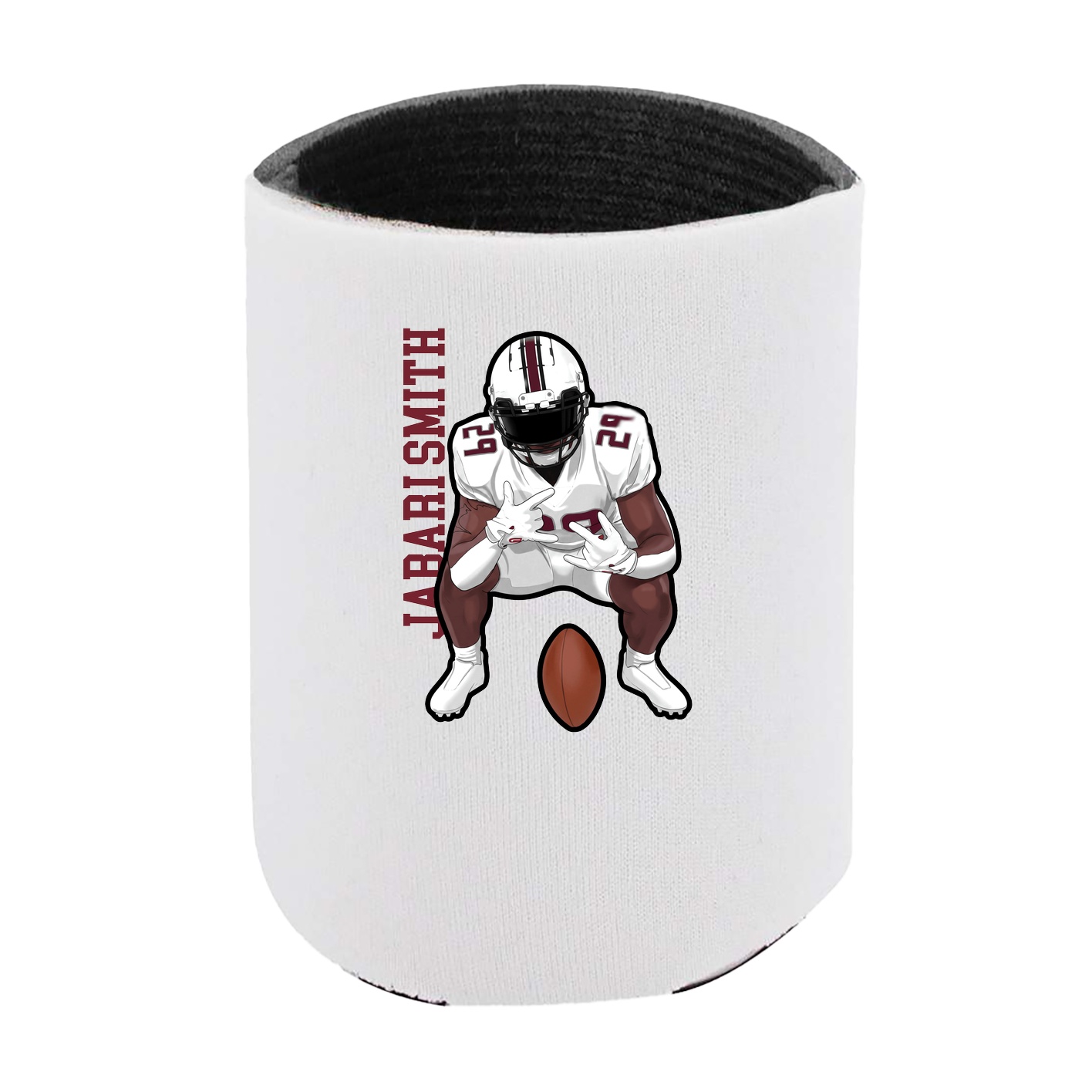 Can Holder — Name Vertical in White
