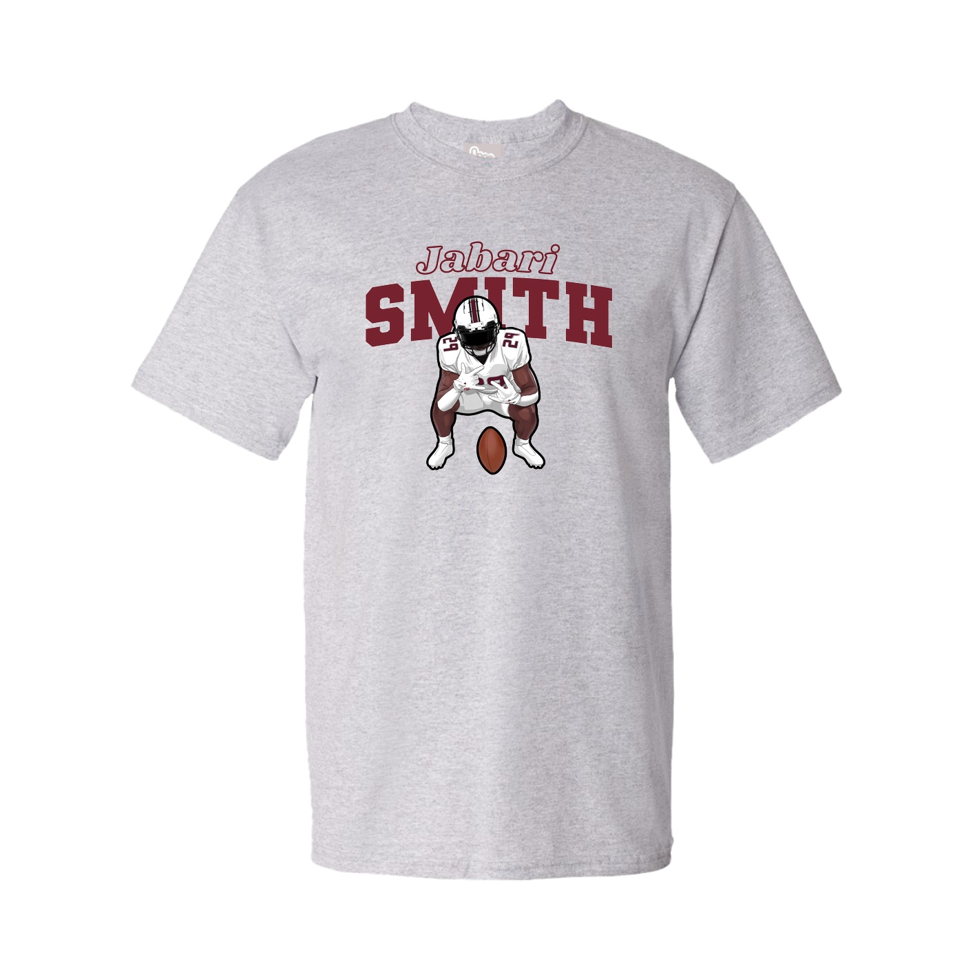 Youth Tee — Name Arch in Grey