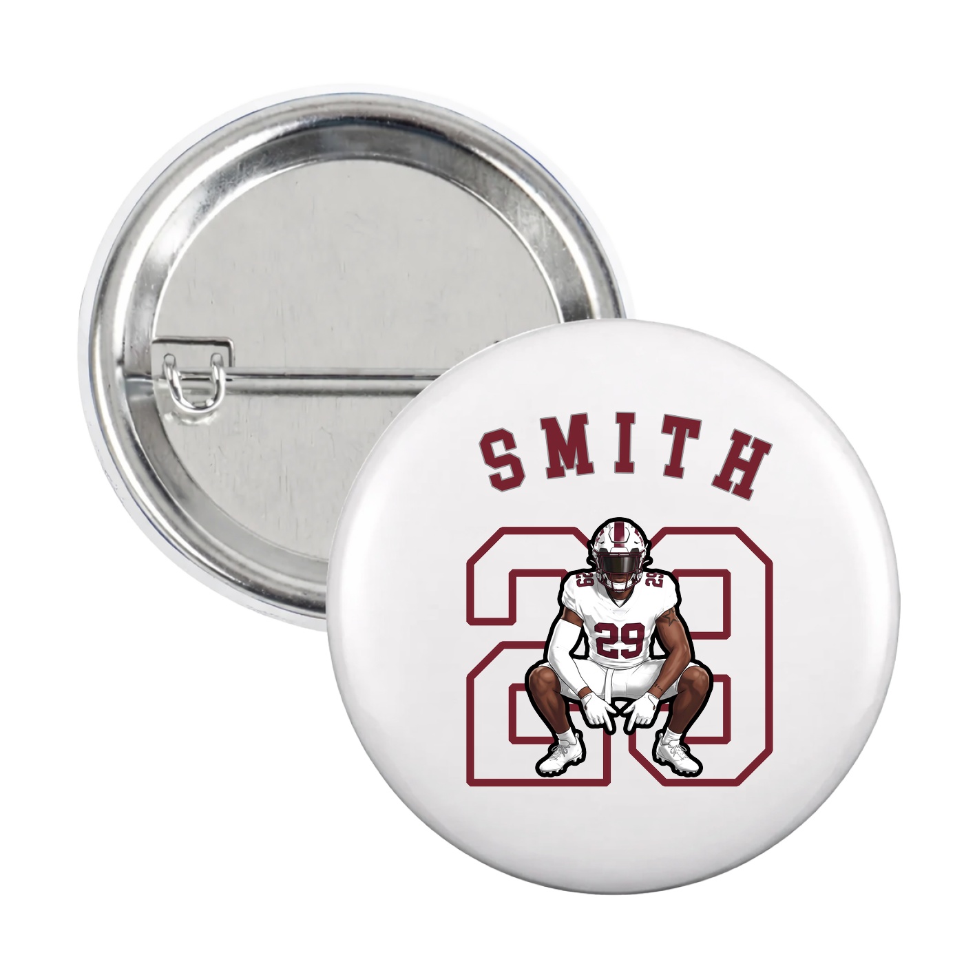 Game Day Button — Shirsey Arch in White