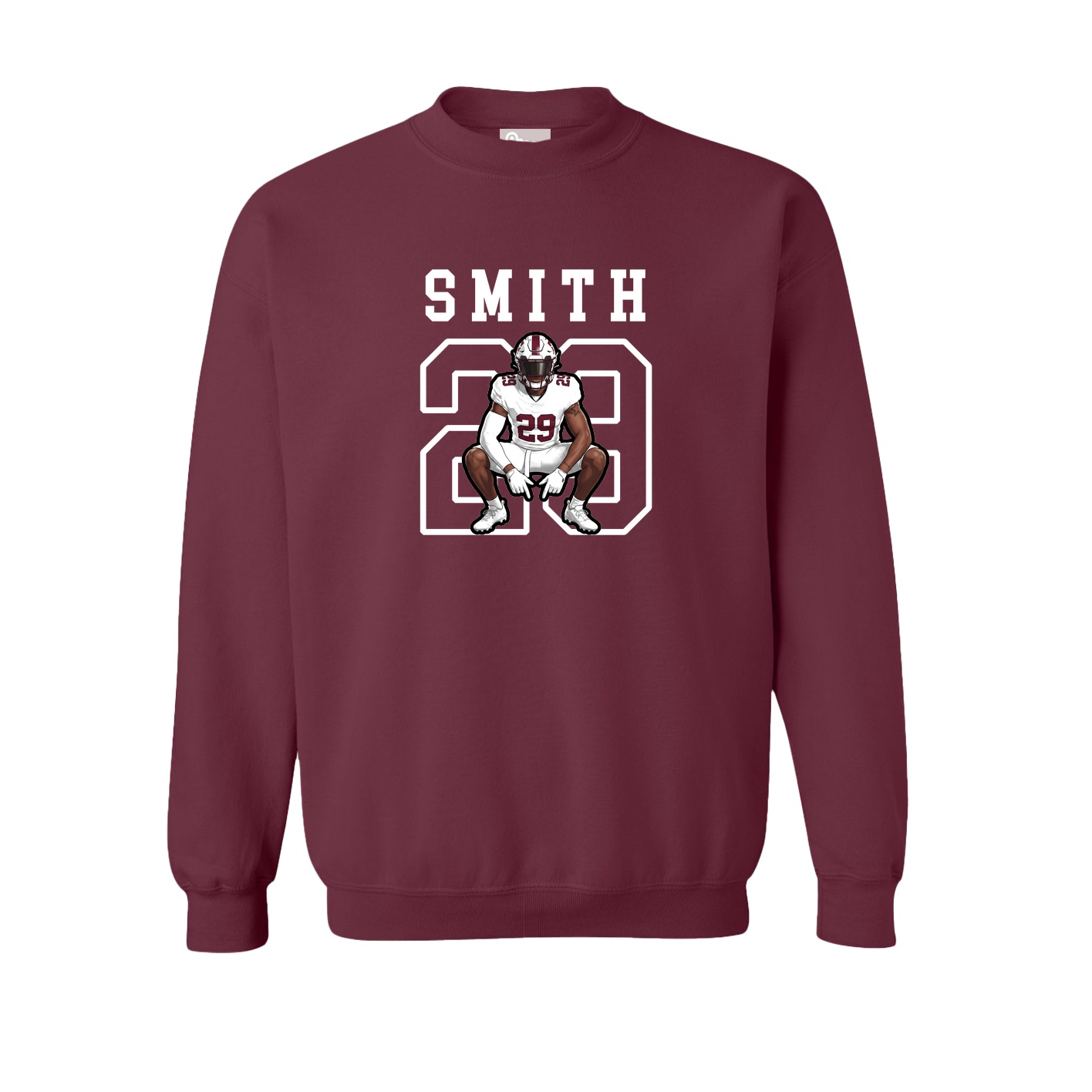 Fleece Crew — Shirsey in Maroon