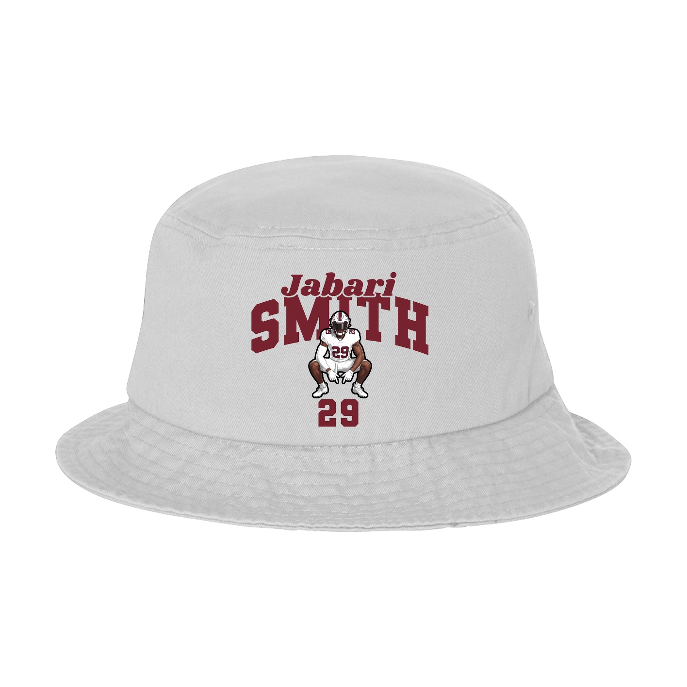 Bucket Cap — Signature Arch in White