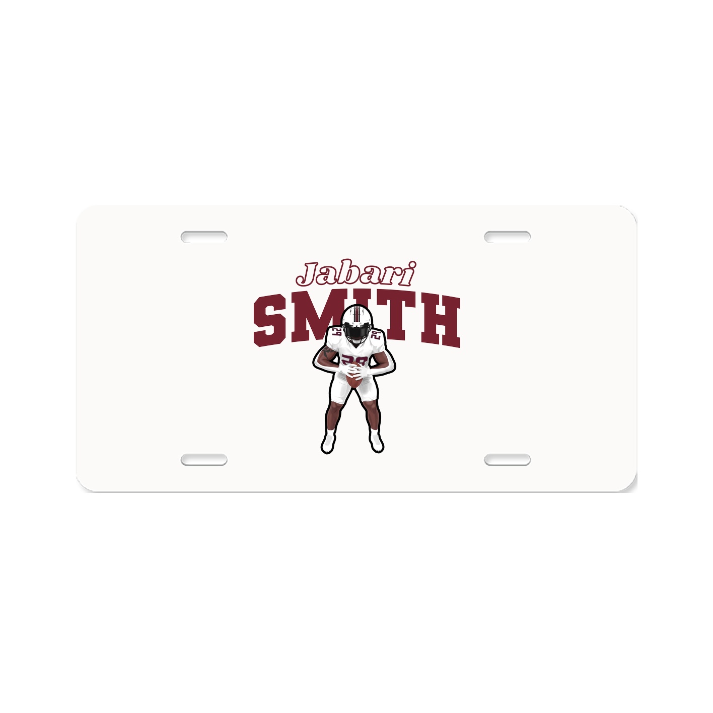 License Plate — Name Arch in Classic