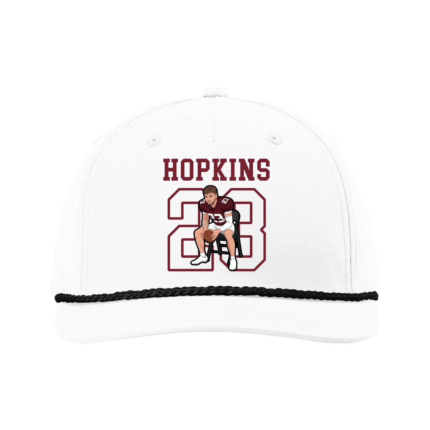 Five-Panel Classic Rope Cap — Shirsey in White