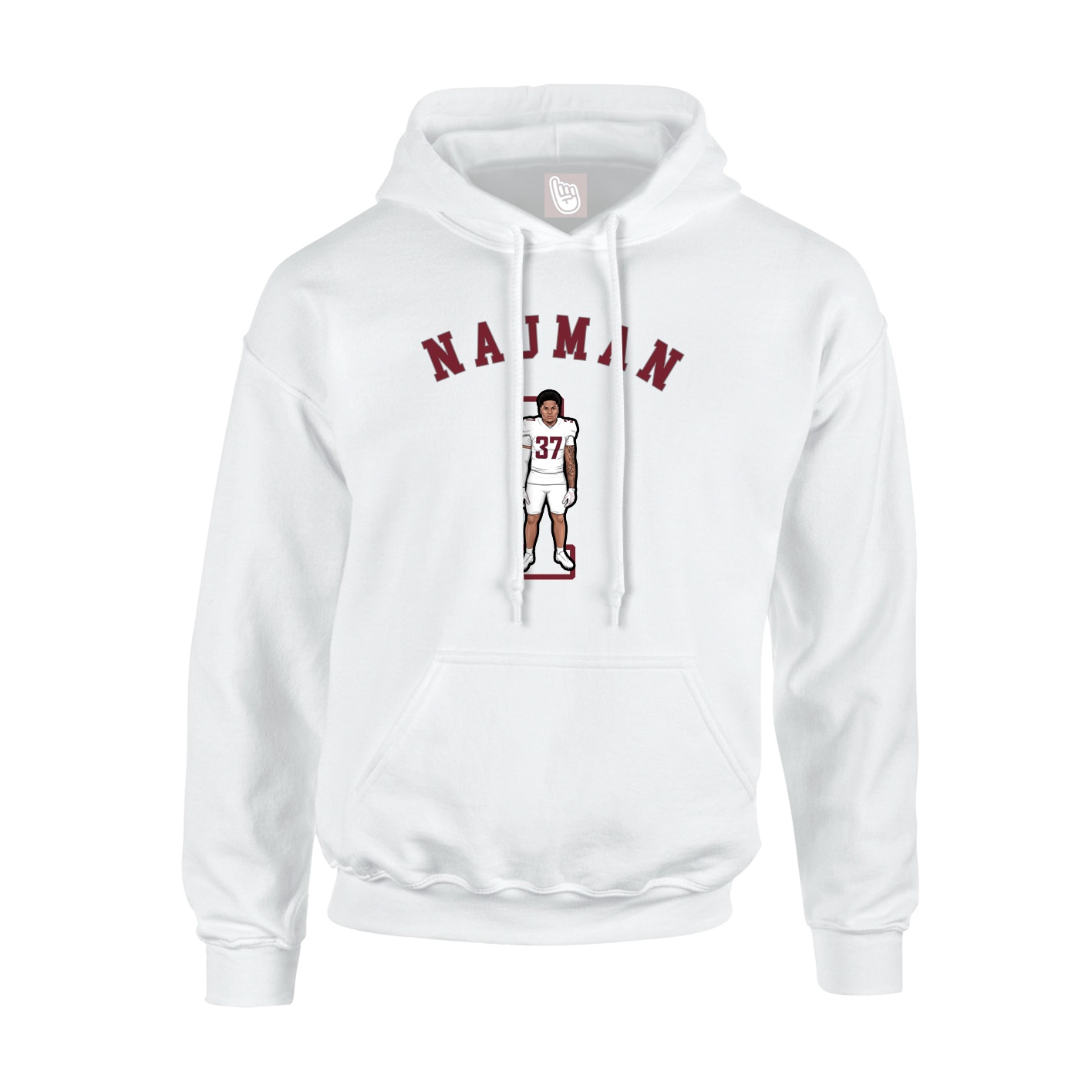 Hoodie — Shirsey Arch in White