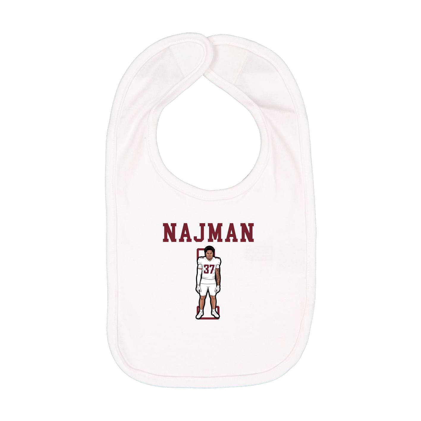 Infant Bib — Shirsey in White