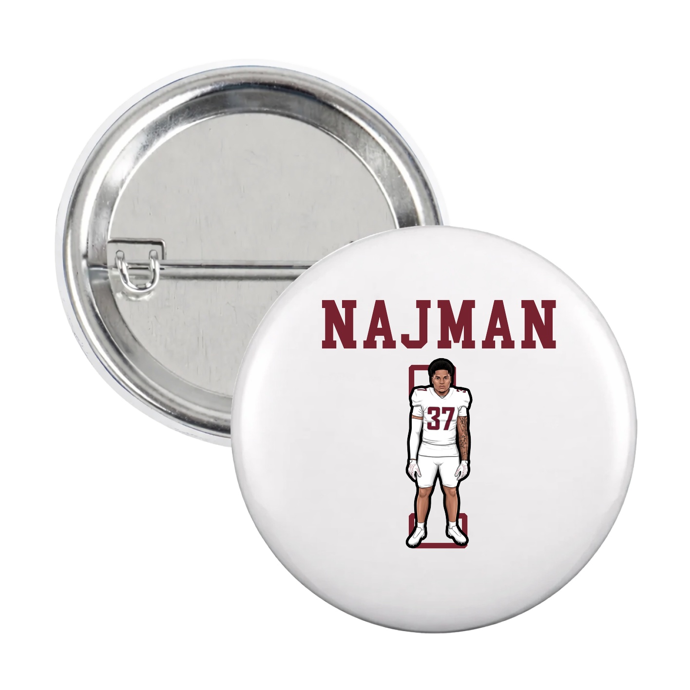 Game Day Button — Shirsey in White