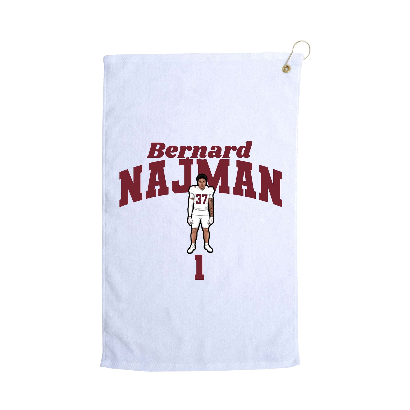 Golf Towel — Signature Arch in White