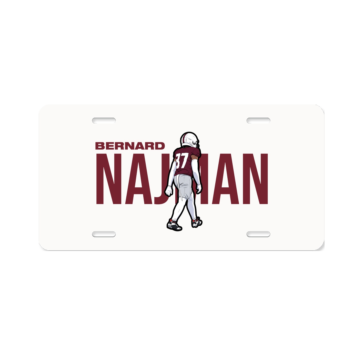 License Plate — Player Name in Classic