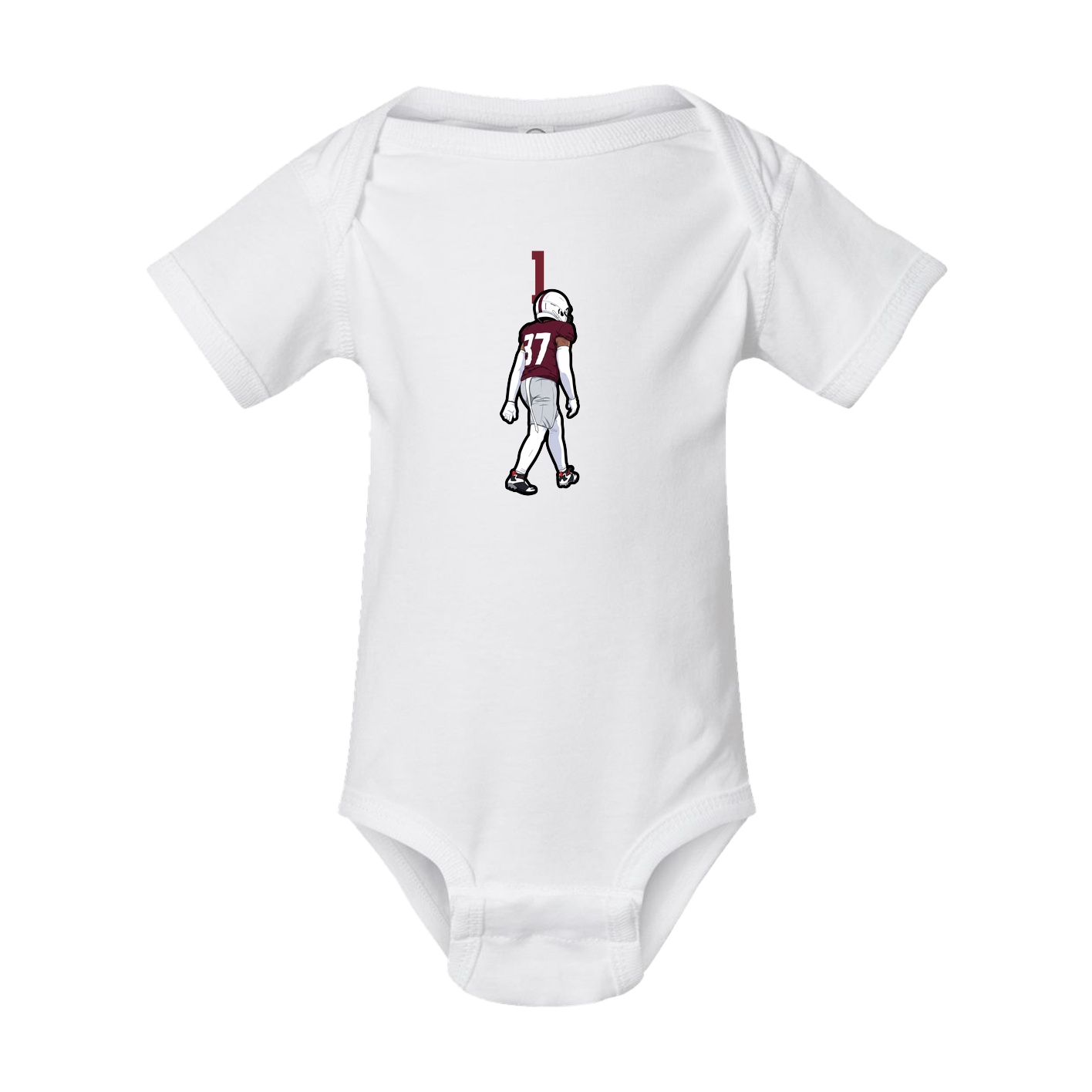Baby Onesie — Number Top in White
