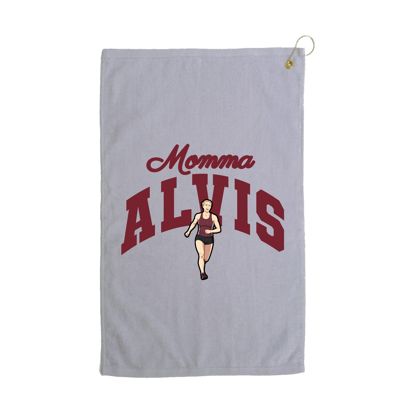 Golf Towel — Mothers Day Arch in Grey