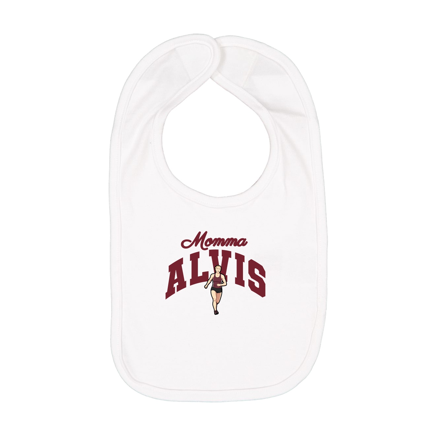Infant Bib — Mothers Day Arch in White