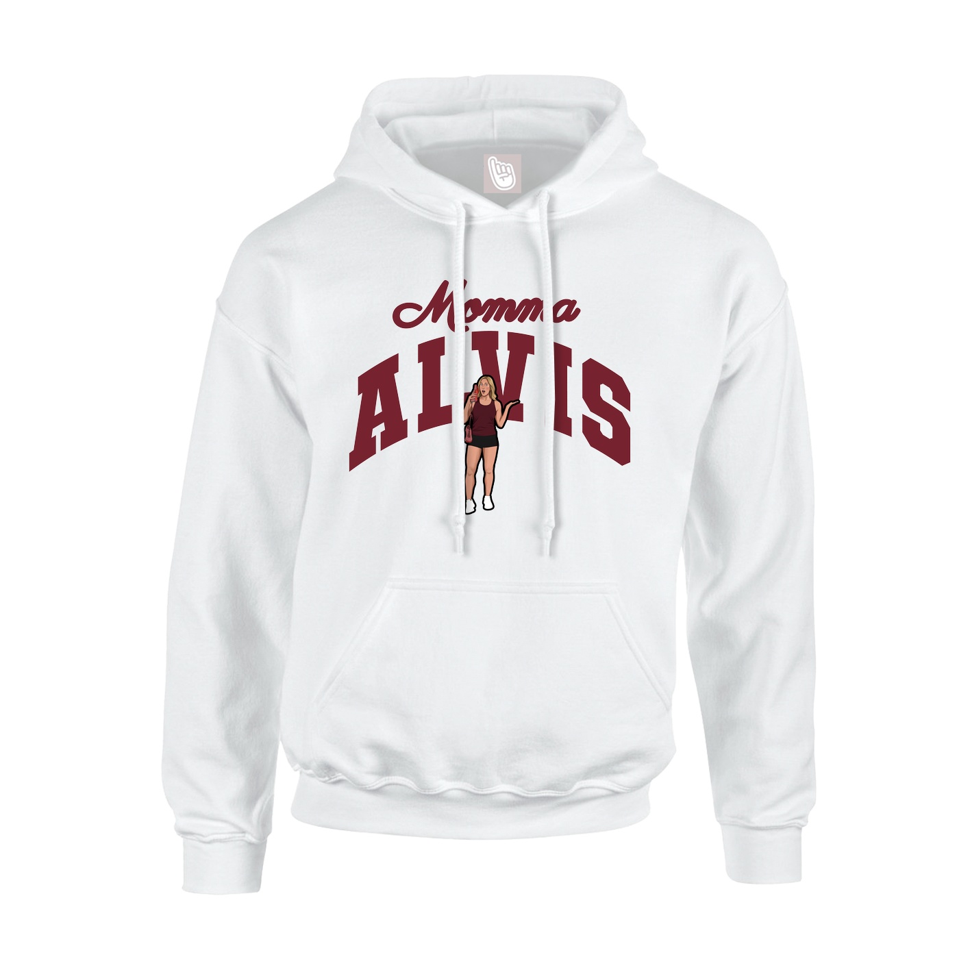 Youth Hoodie — Mothers Day Arch in White