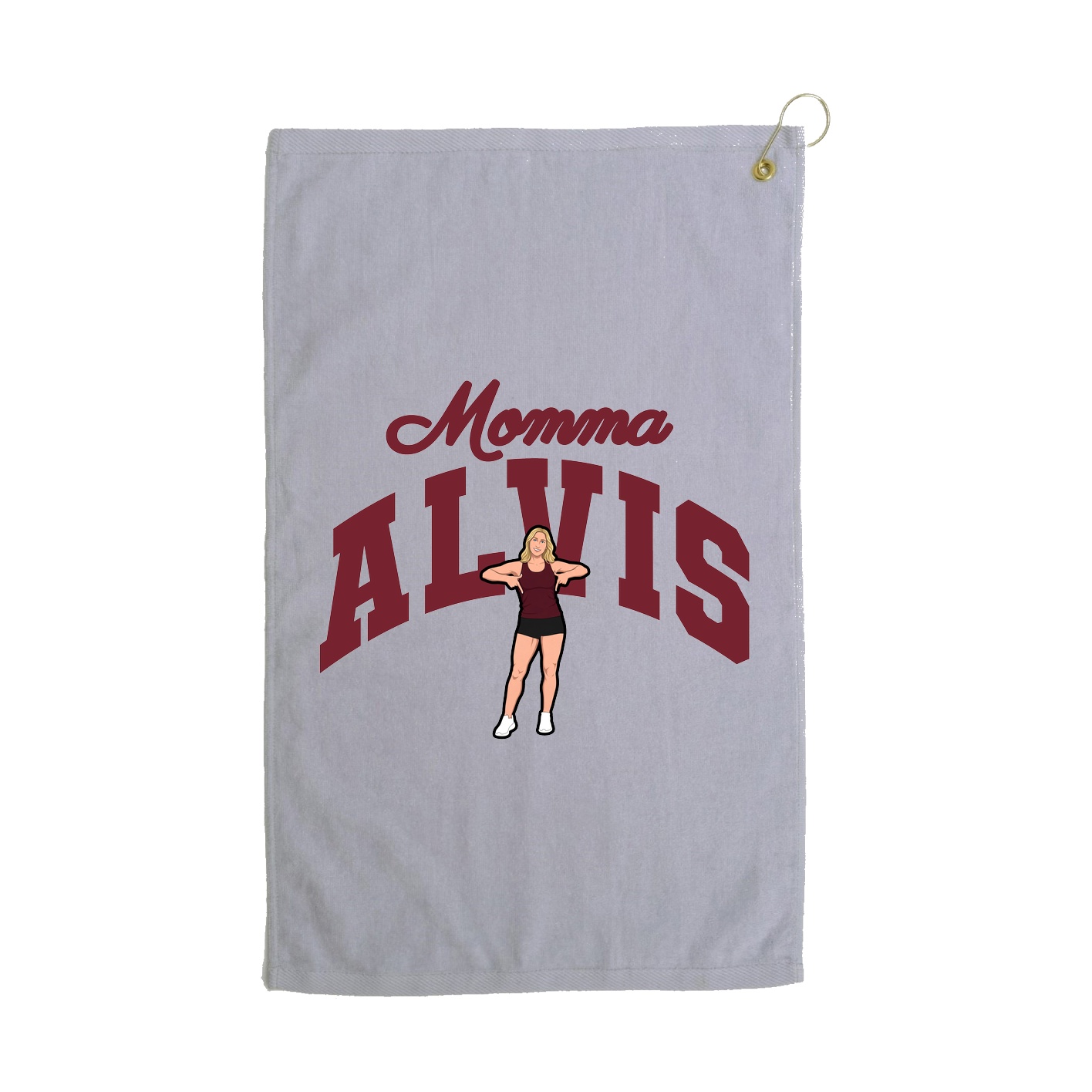 Golf Towel — Mothers Day Arch in Grey