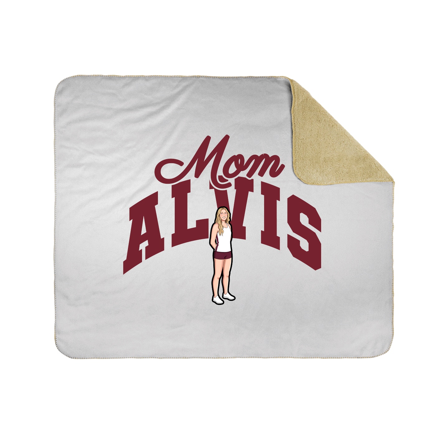 Throw Blanket — Mothers Day Arch in White