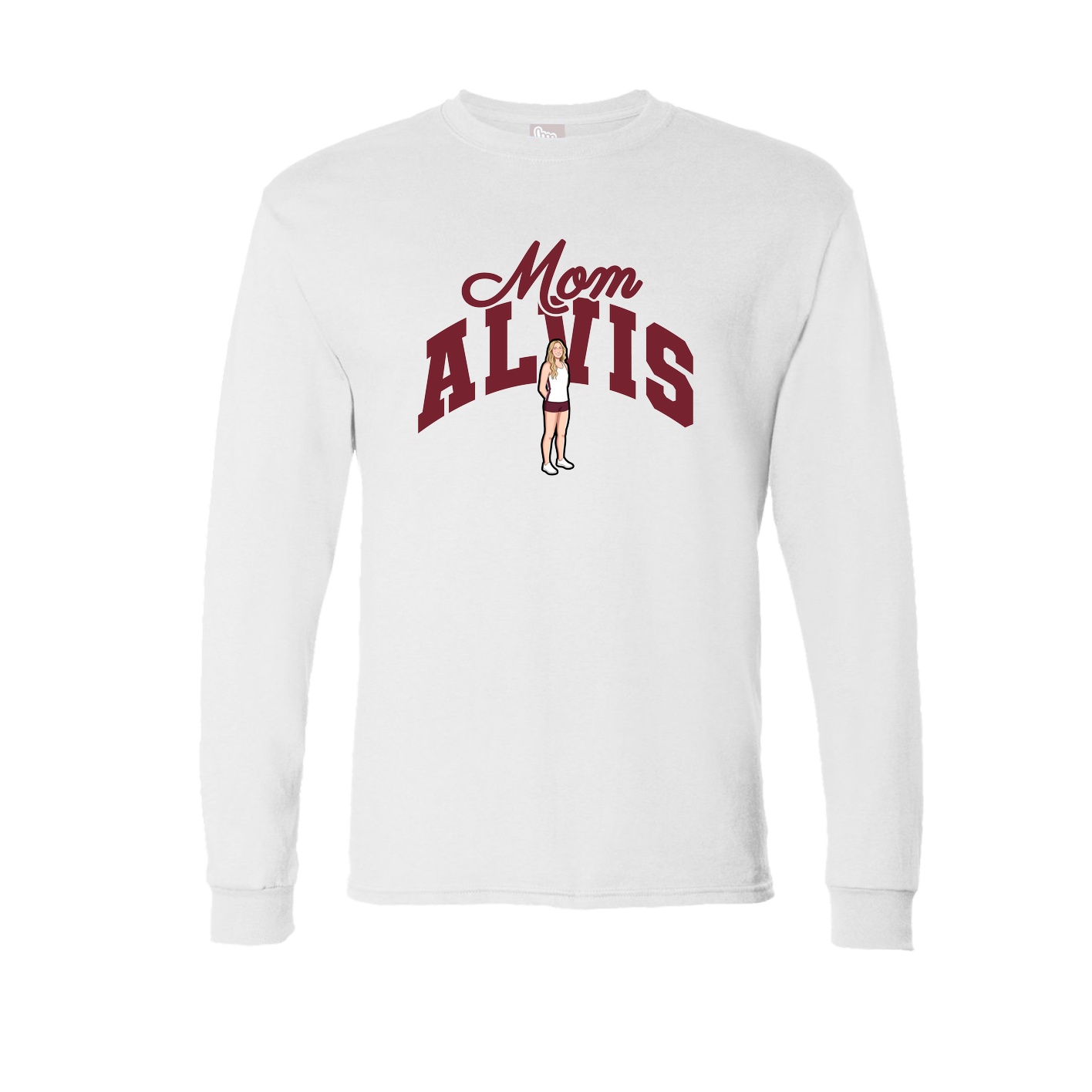 Long Sleeve Tee — Mothers Day Arch in White