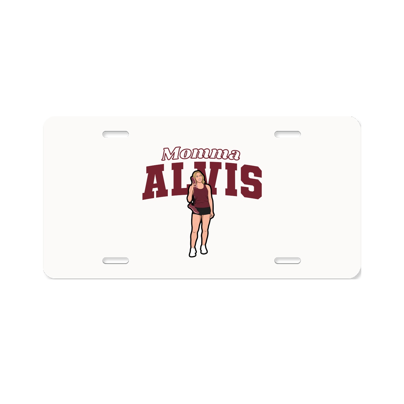 License Plate — Mothers Day Block in Classic