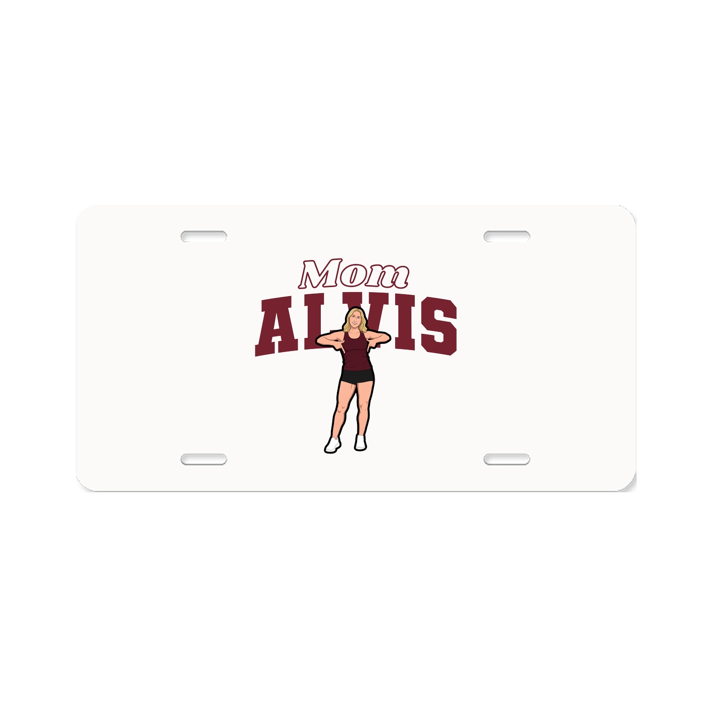 License Plate — Mothers Day Block in Classic