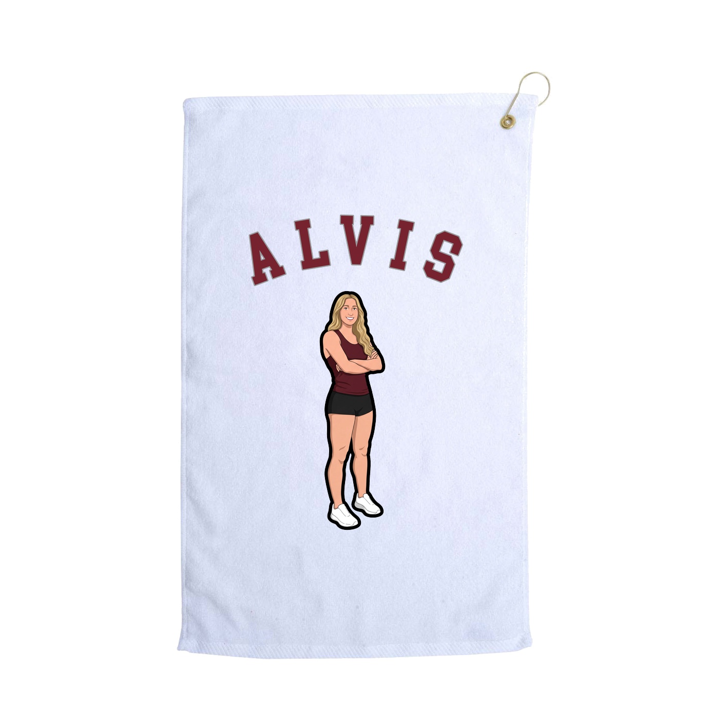 Golf Towel — Shirsey Arch in White