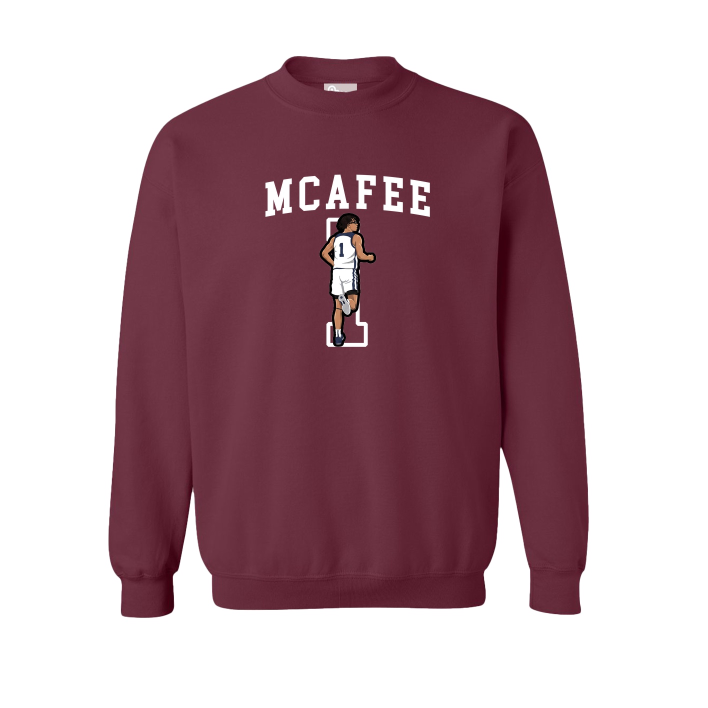 Fleece Crew — Shirsey in Maroon