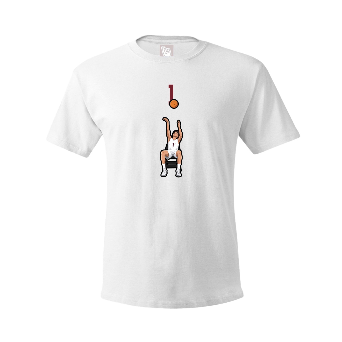 Tee — Number Top in White