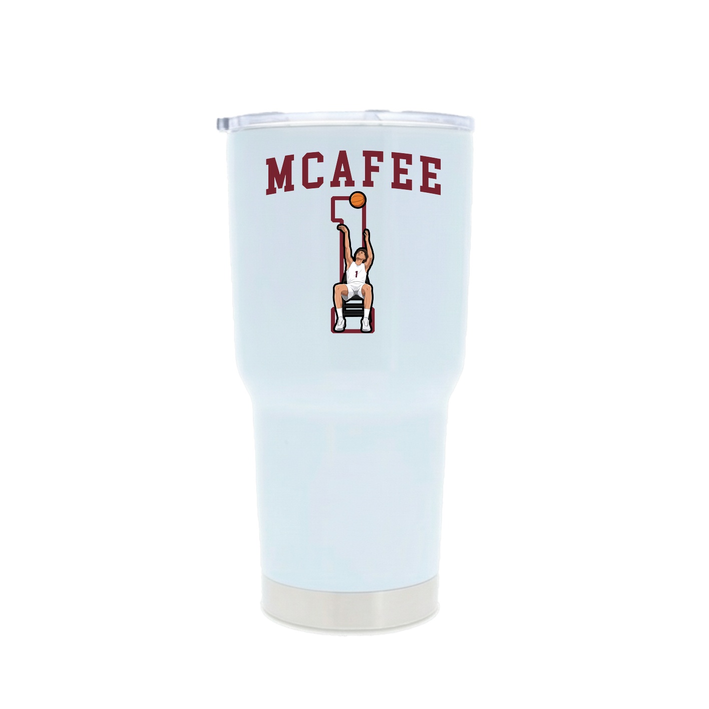 30oz Stainless Steel Tumbler — Shirsey in White