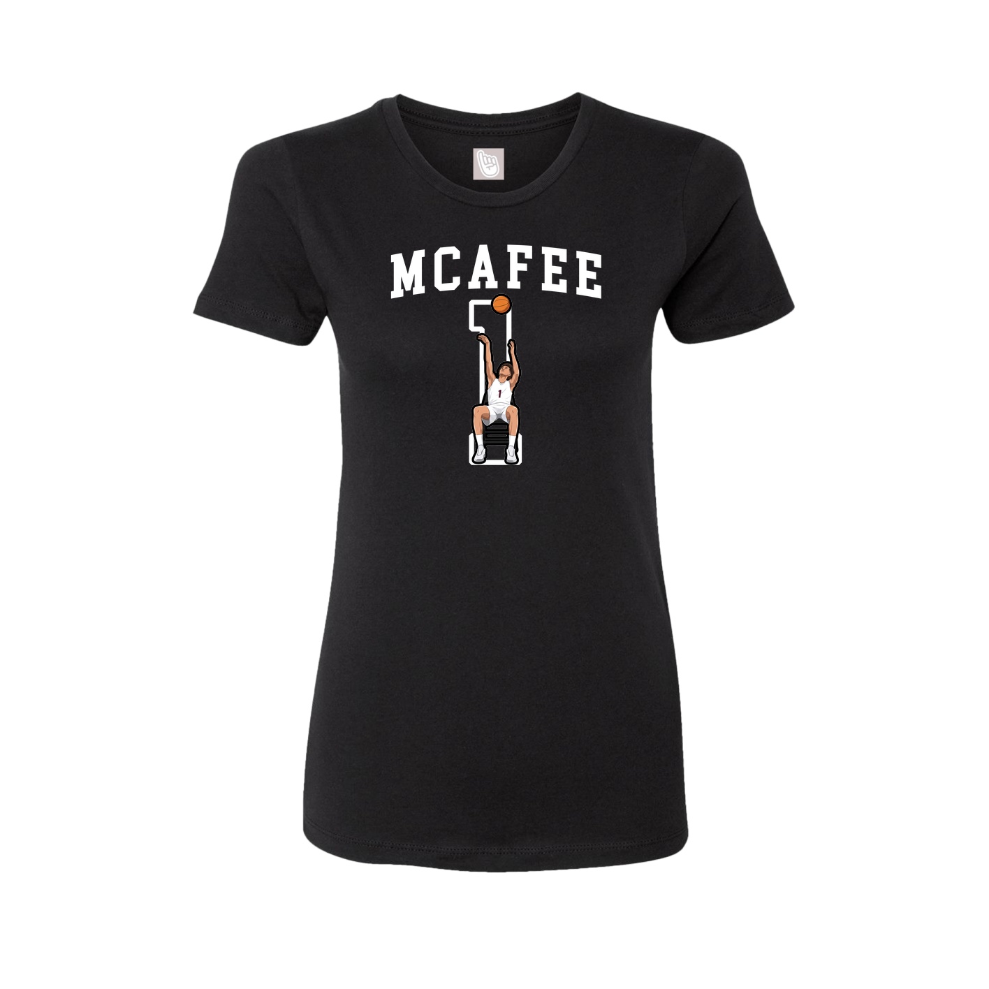 Fitted Women's Tee — Shirsey in Black