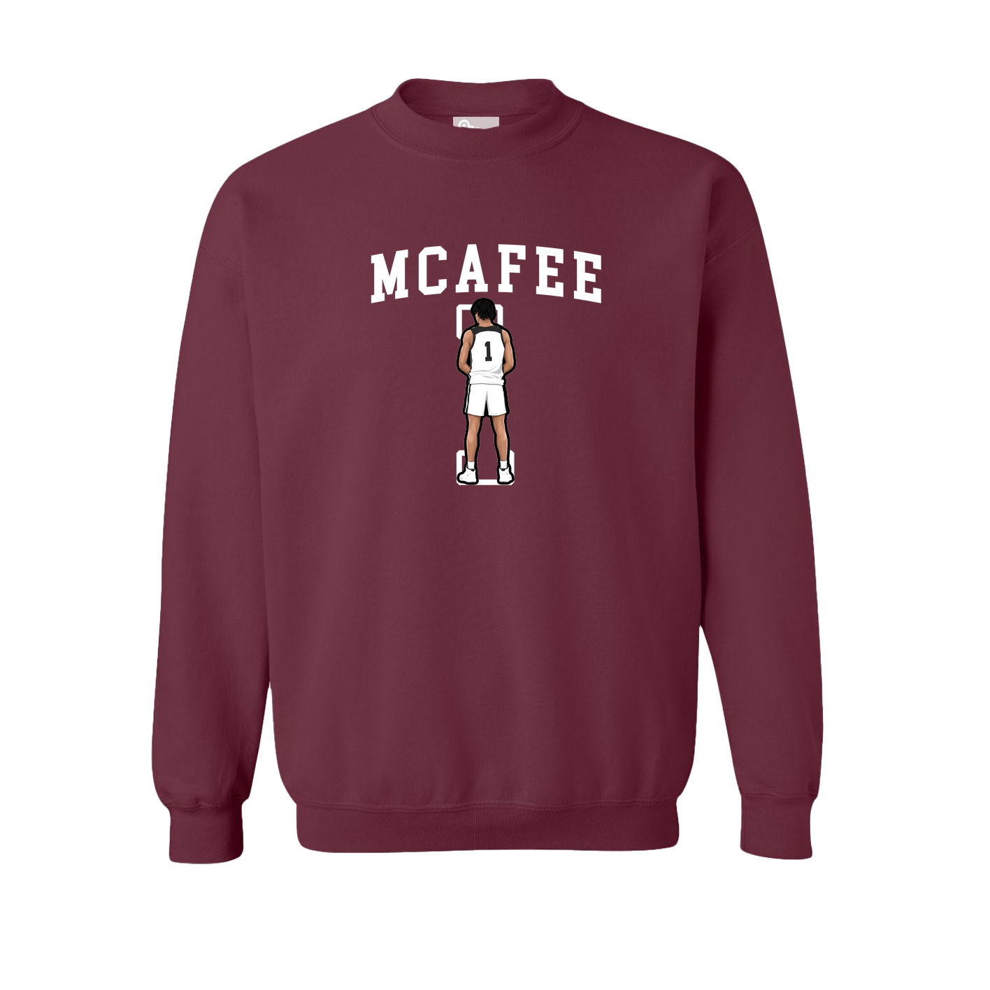 Fleece Crew — Shirsey in Maroon