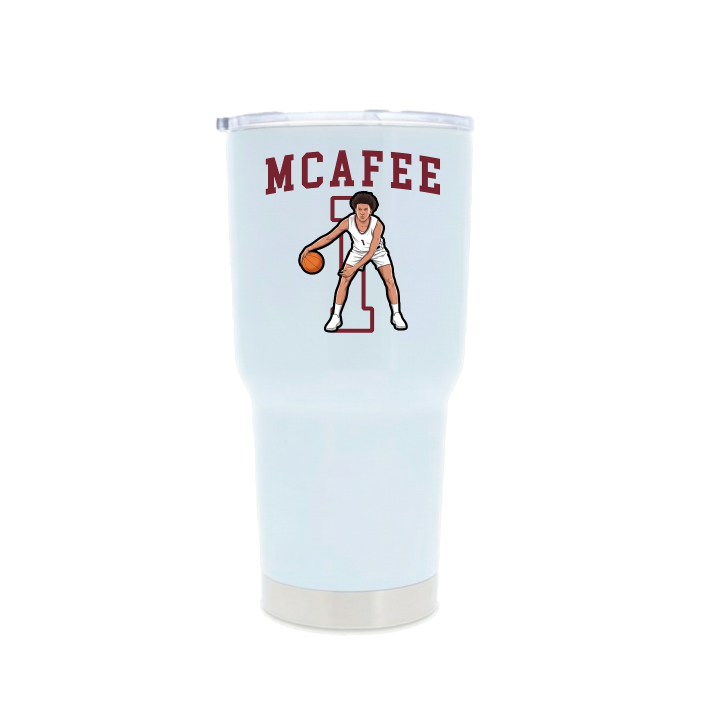 30oz Stainless Steel Tumbler — Shirsey in White