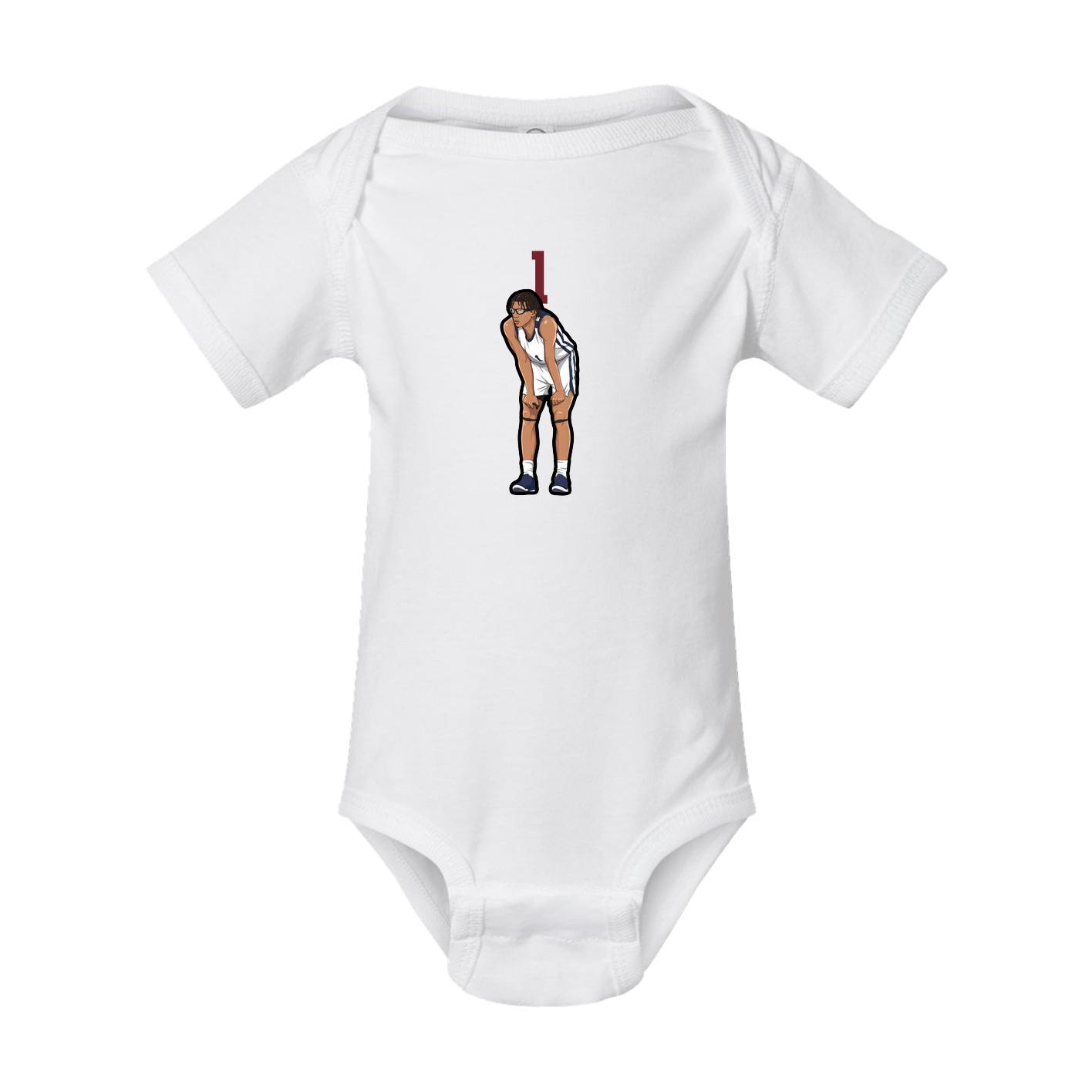 Baby Onesie — Number Top in White