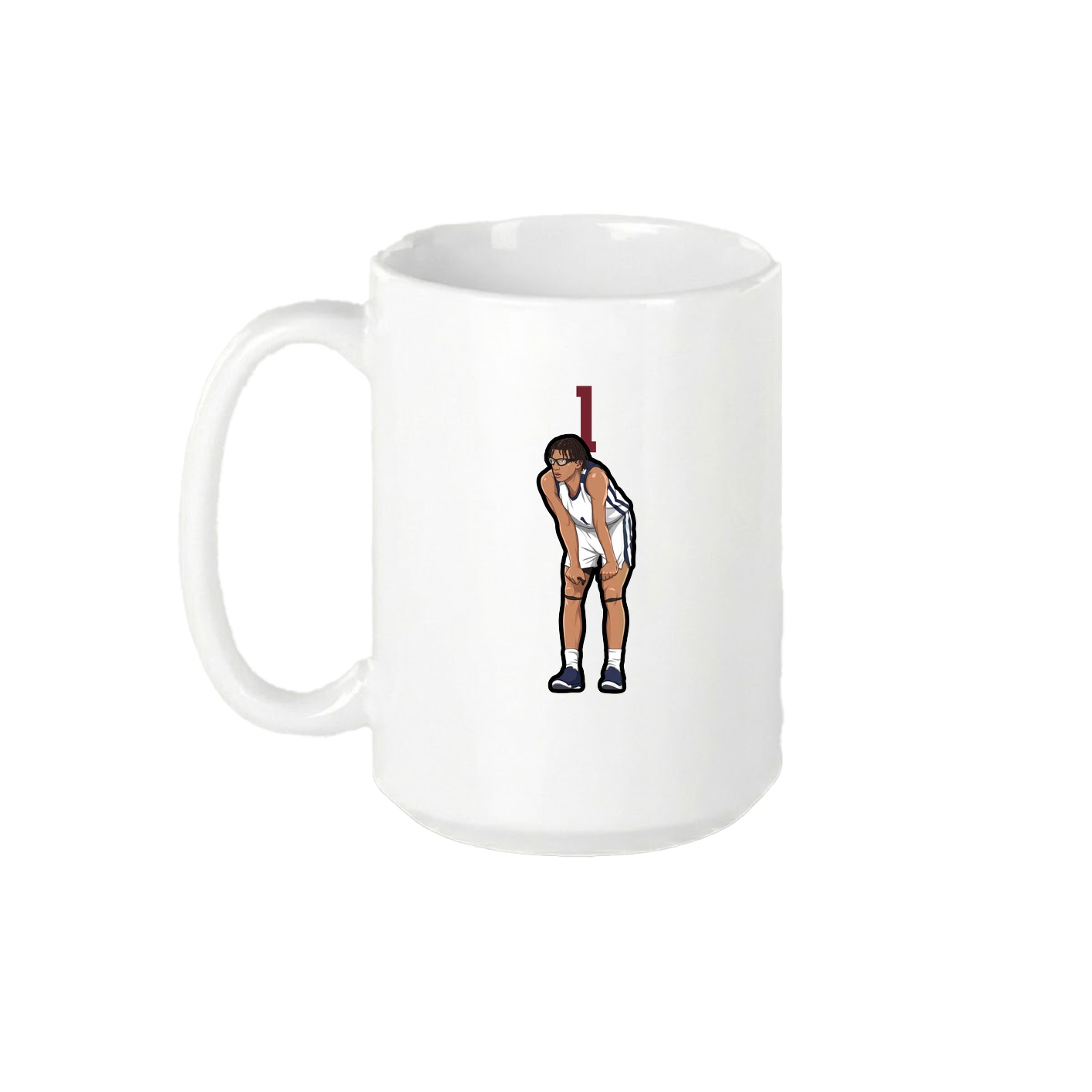 15oz Coffee Mug — Number Top in White