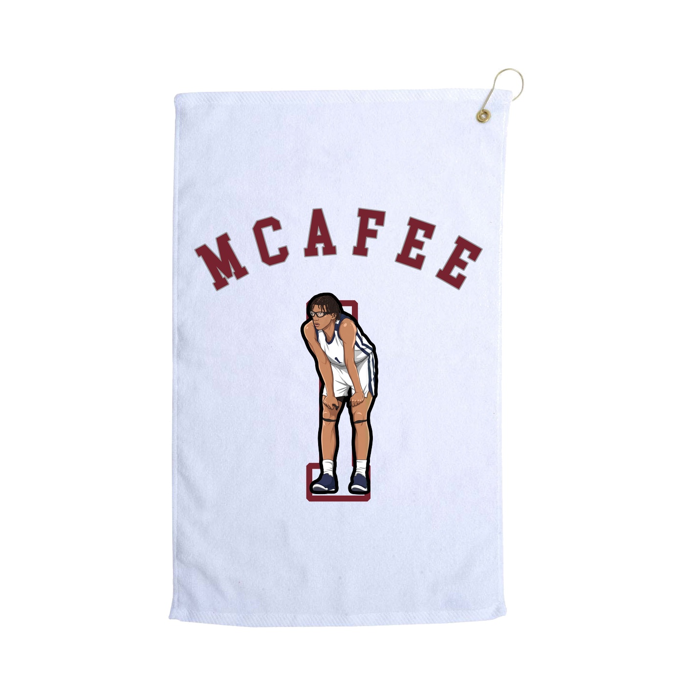 Golf Towel — Shirsey Arch in White