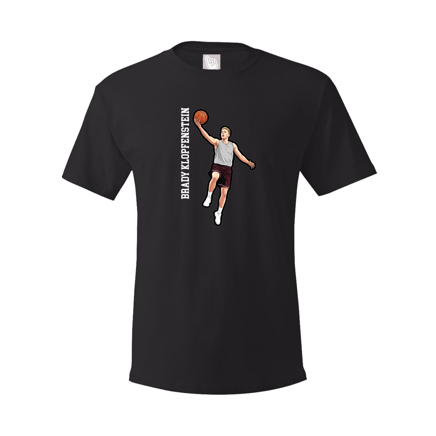 Tee — Name Vertical in Black