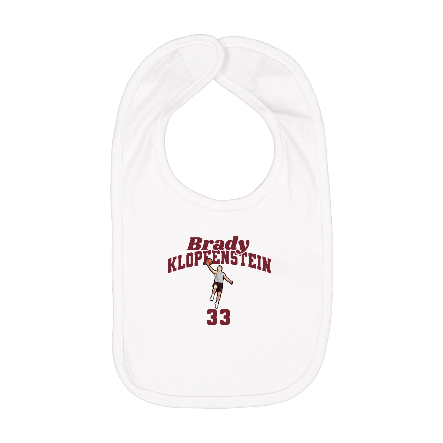 Infant Bib — Signature Arch in White