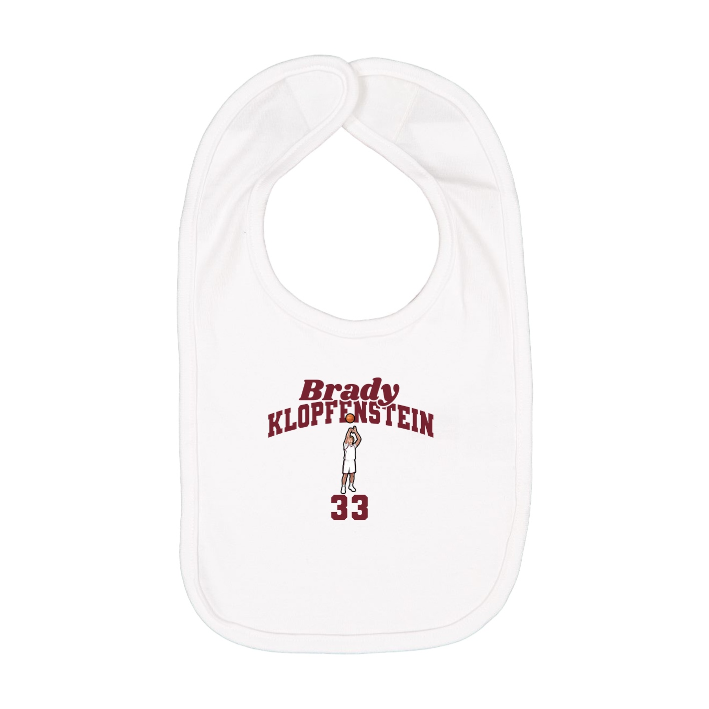 Infant Bib — Signature Arch in White