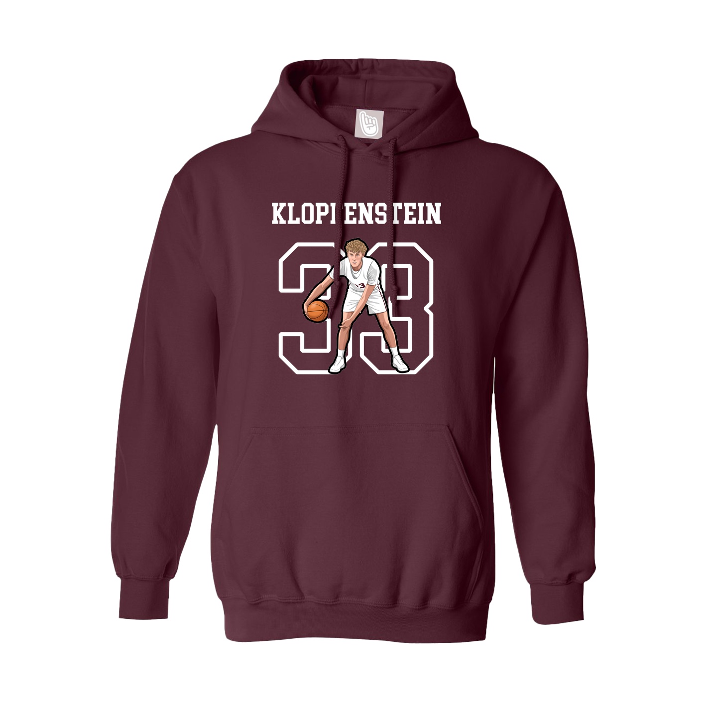 Hoodie — Shirsey in Maroon