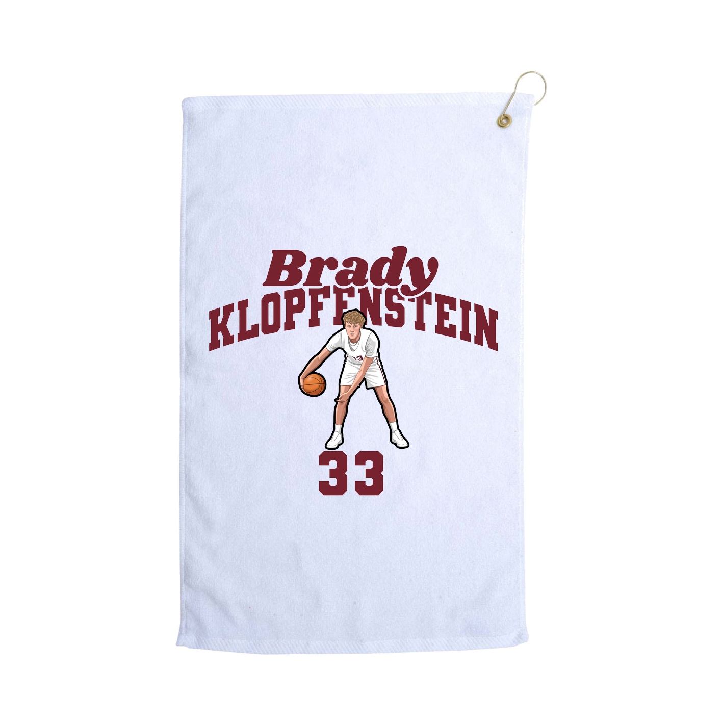 Golf Towel — Signature Arch in White