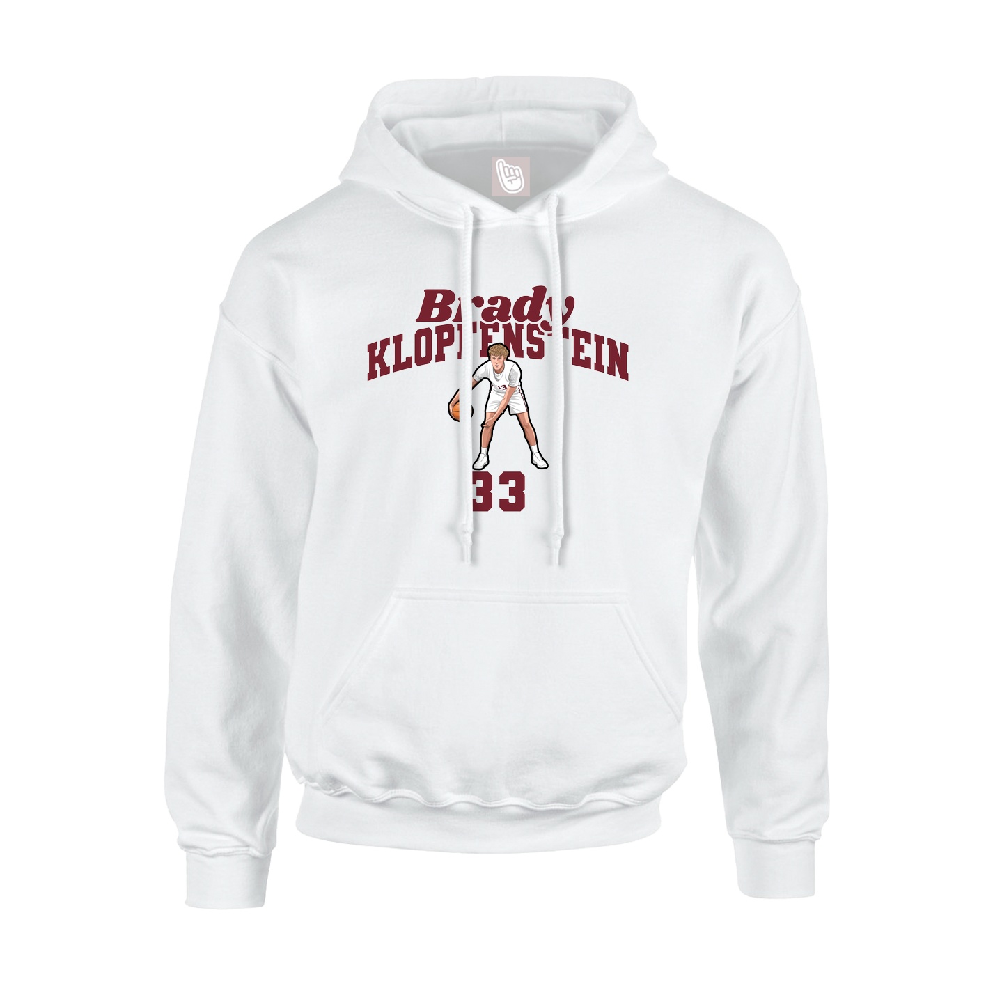 Hoodie — Signature Arch in White