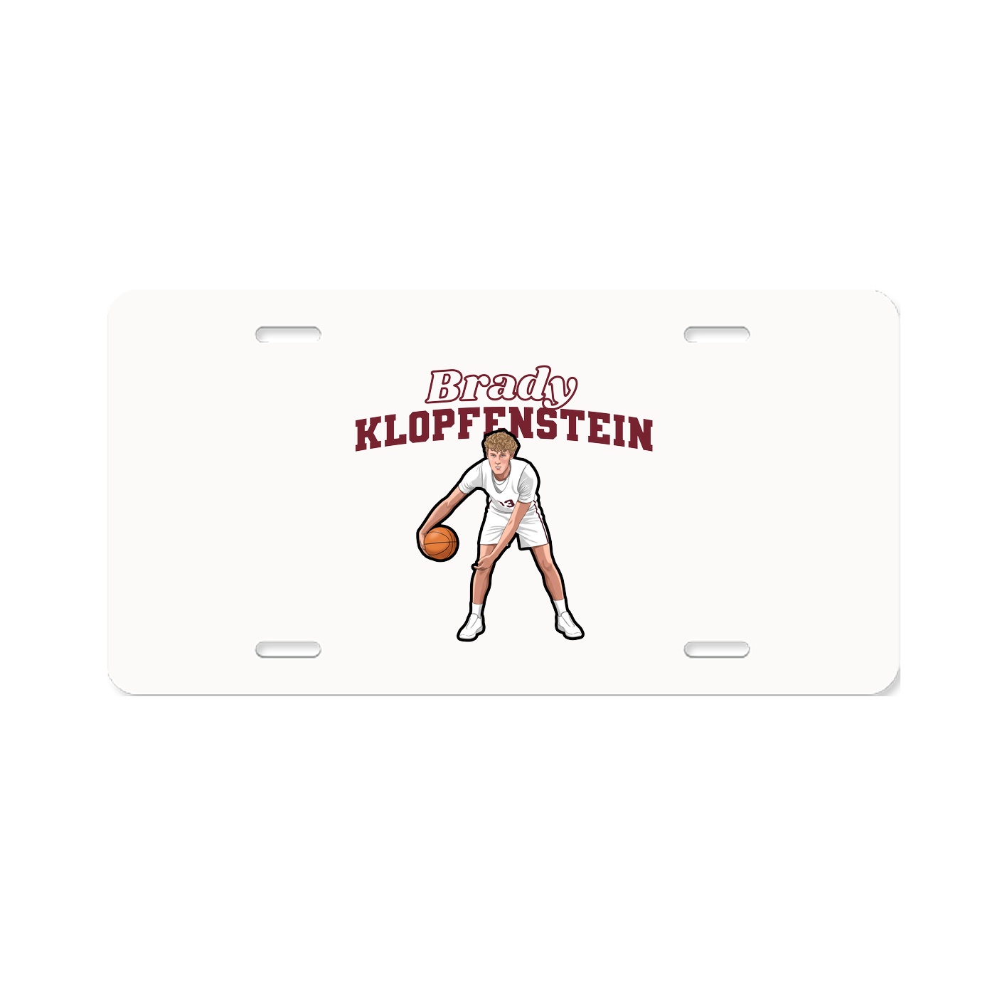 License Plate — Name Arch in Classic