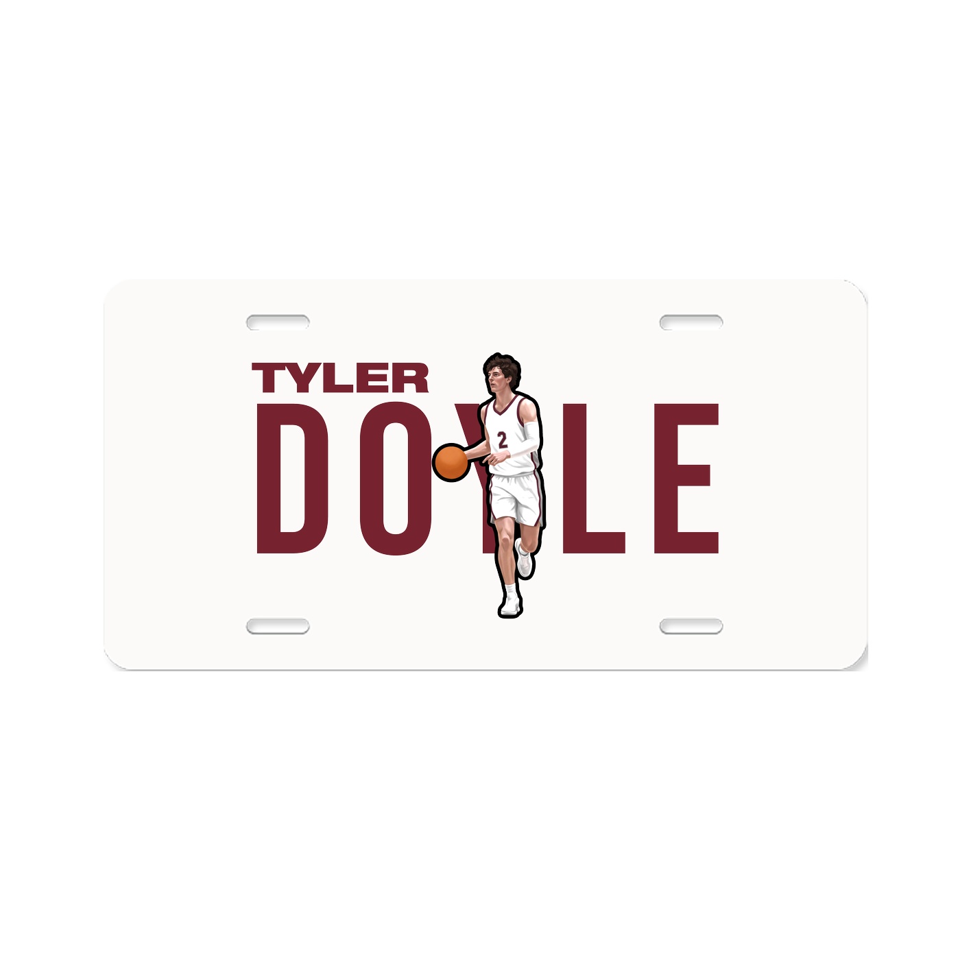 License Plate — Player Name in Classic