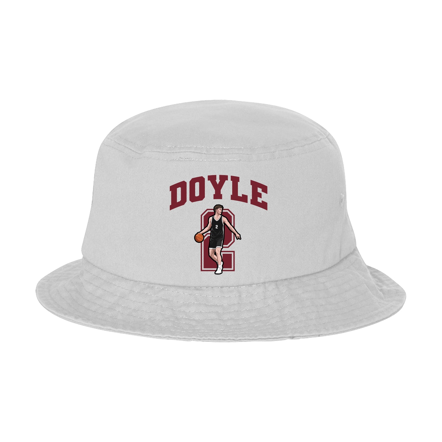 Bucket Cap — Number in White