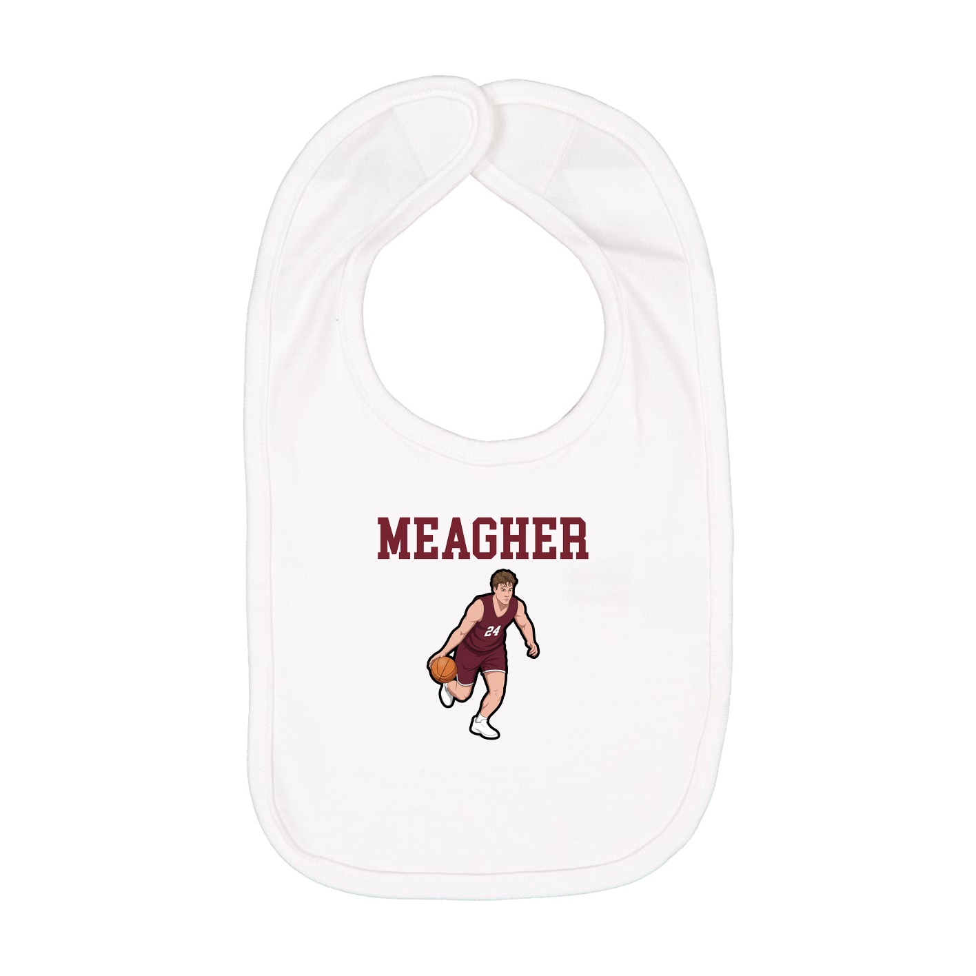Infant Bib — Shirsey in White